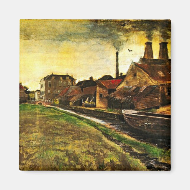 Imã Fábrica de ferro em Haia por Vincent van Gogh (Frente)
