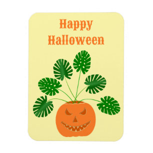 Ímã Fábrica de Monstera do Halloween, Personalizada em