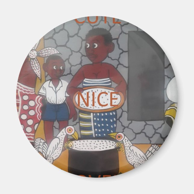 Imã Fábrica tradicional africana, linda e adorável (Frente)