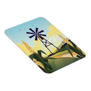 Ímã Fábricas e moinhos de vento