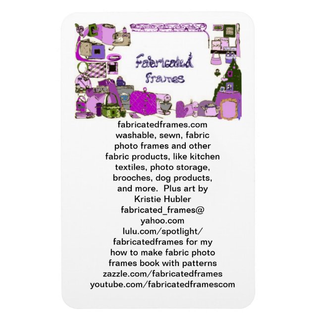 Ímã fabricatedframes.com logotipo Premium Flexi Magnet (Vertical)