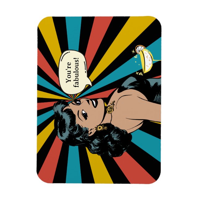 Ímã Fabulosa Pinup Diária: Celebre-se a si mesmo (Vertical)