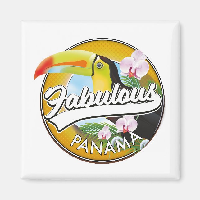 Imã Fabuloso logotipo retrô do Panamá (Frente)