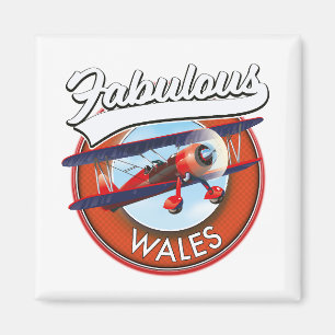 Imã Fabuloso patch de viagem do estilo retrô Wales