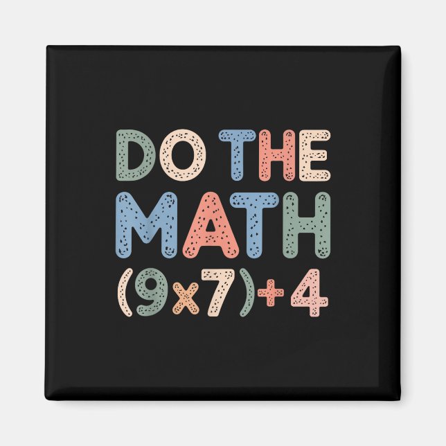 Imã Faça a Equação Matemática Dia de Ação de Graças Pr (Frente)