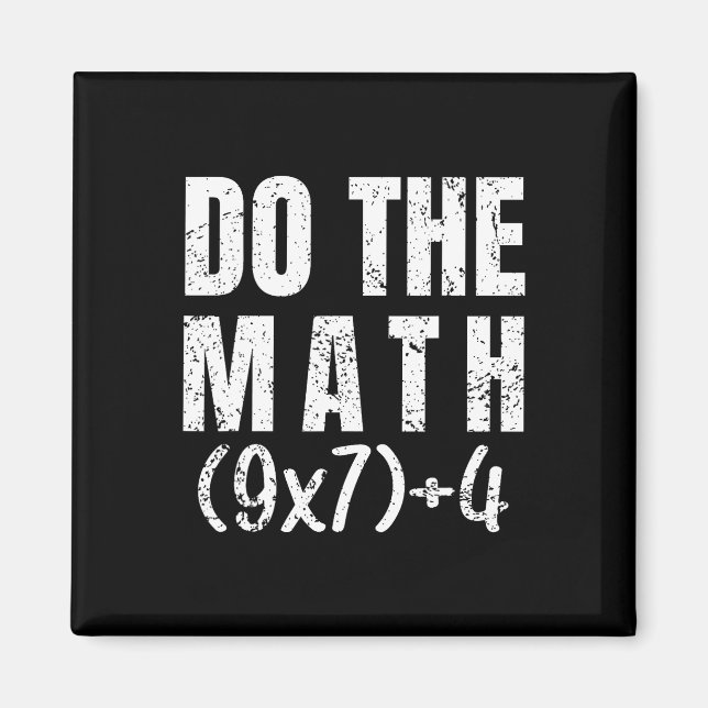 Imã Faça a Equação Matemática Dia de Ação de Graças Pr (Frente)