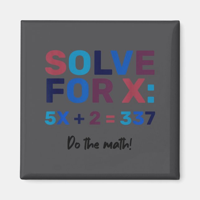 Imã Faça a Matemática 67 Meme Engraçado Seis Sete, Ens (Frente)
