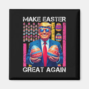 Imã Faça a Páscoa Grande Novamente Bunny Trump Engraça