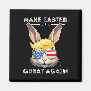 Imã Faça a Páscoa Grande Novamente Coelho Trump Engraç