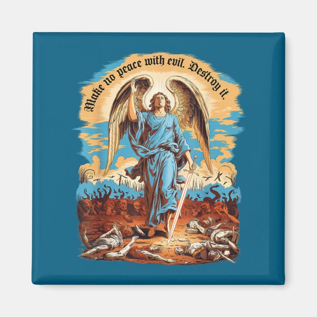 Imã Faça a Paz com o Mal Arcanjo Miguel Jesus Vai (Frente)