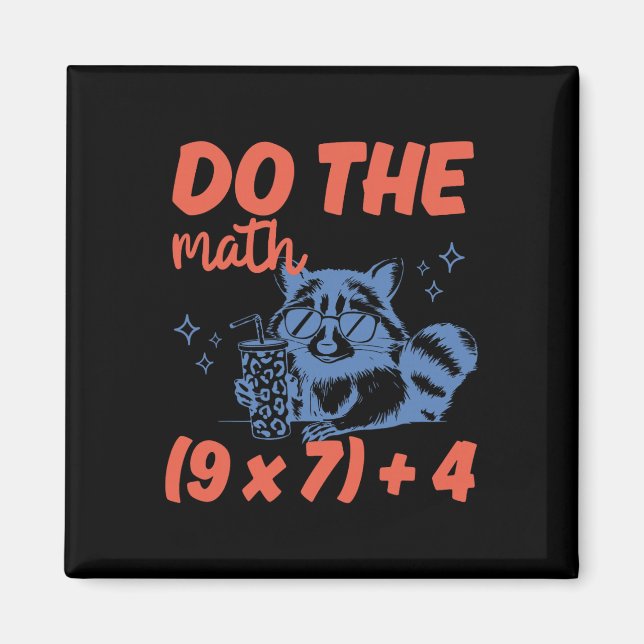 Imã Faça as Contas Professor de Matemática Engraçado 6 (Frente)