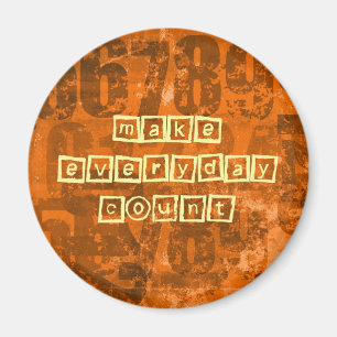 Imã Faça cada contagem do dia com números velhos do