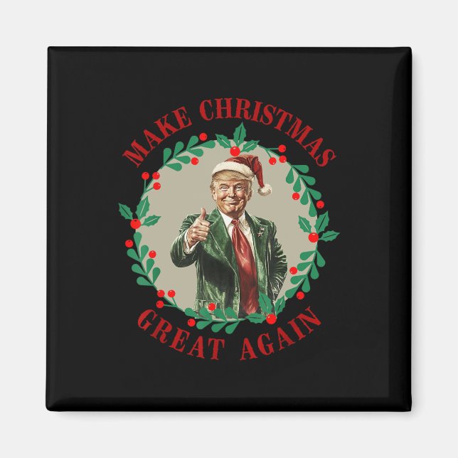 Imã Faça Excelente De Natal Novamente Papais noeis Eng (Frente)