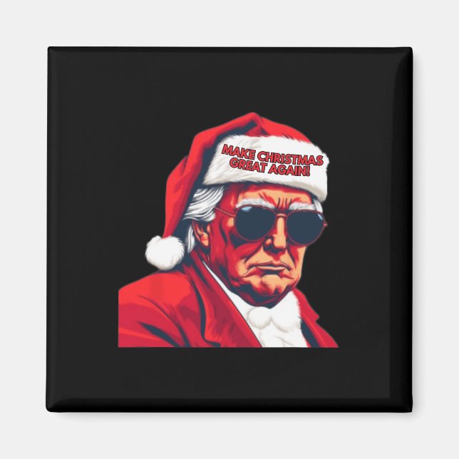 Imã Faça Excelente De Natal Novamente Papais noeis Eng (Frente)