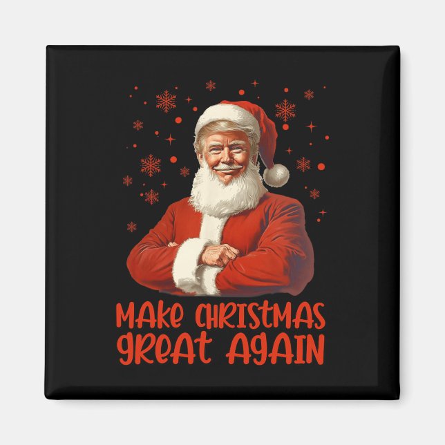 Imã Faça Excelente De Natal Novamente Papais noeis Eng (Frente)