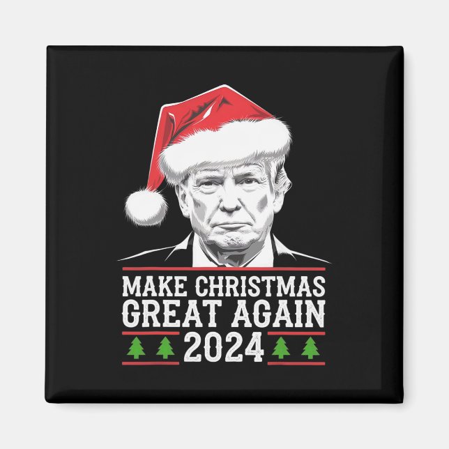 Imã Faça Excelente De Natal Novamente Papais noeis Eng (Frente)