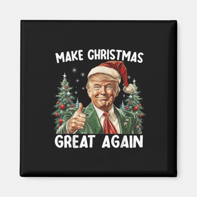 Imã Faça Excelente De Natal Novamente Papais noeis Eng (Frente)