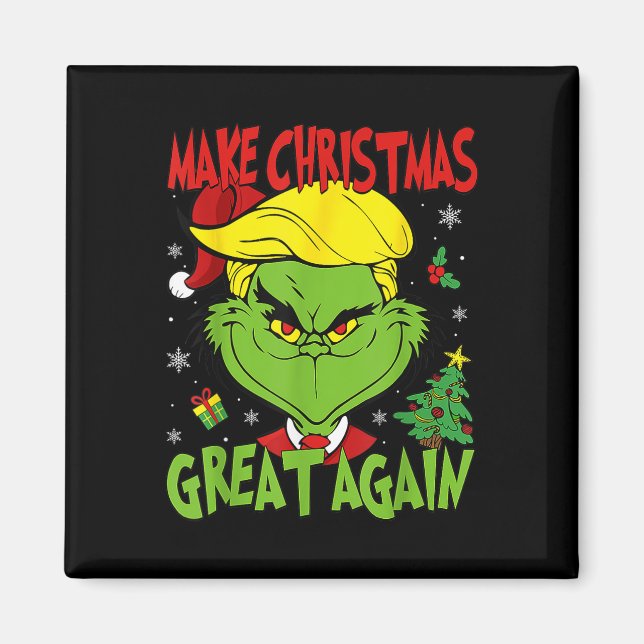 Imã Faça Excelente De Natal Novamente Papais noeis Eng (Frente)