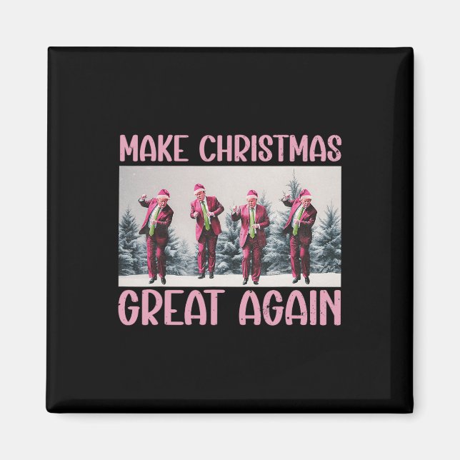 Imã Faça Excelente De Natal Novamente Papais noeis Eng (Frente)