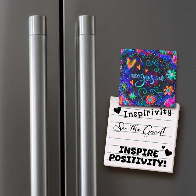 Imã Faça Jesus sorrir inspirivência divertida Incentiv (Criador carregado)