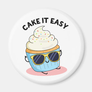 Imã Faça-O Fácil E Engraçado Cupcake Pun