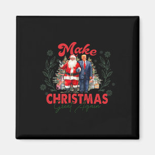 Imã Faça o Natal Grande Novamente Funny Santa Trump 20