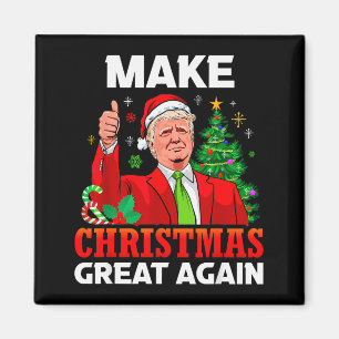 Imã Faça o Natal Grande Novamente Papai Noel President