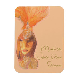 Ímã Faça-o Showgirl Era Magnet