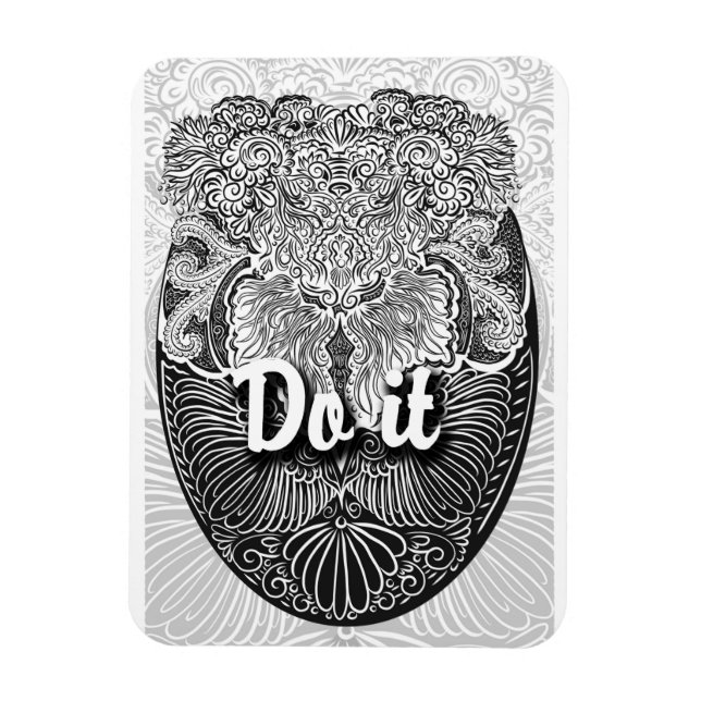 Ímã Faça-o - uma citação positiva (Vertical)