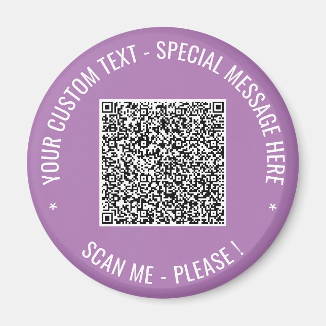 Imã Faça o Upload do Seu Código QR Adicione Exemplo de (Frente)