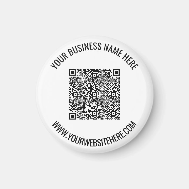 Imã Faça o Upload do Seu Código QR e Ímã de Presente d (Frente)