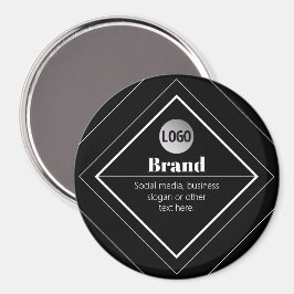 Imã Faça o Upload do Seu Logotipo e Design de Texto Pe