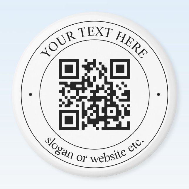 Imã Faça o Upload do Seu Próprio Código QR e Texto Per (Criador carregado)