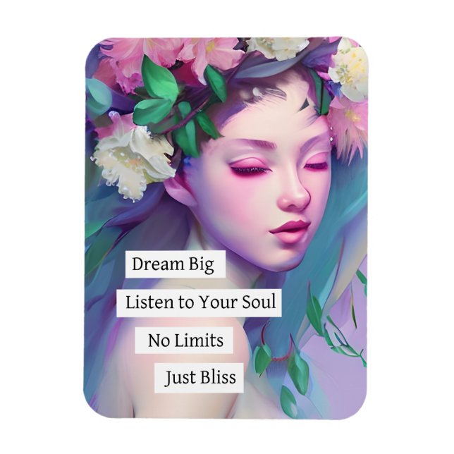 Ímã Faça uma citação grande e inspiradora para a filha (Vertical)