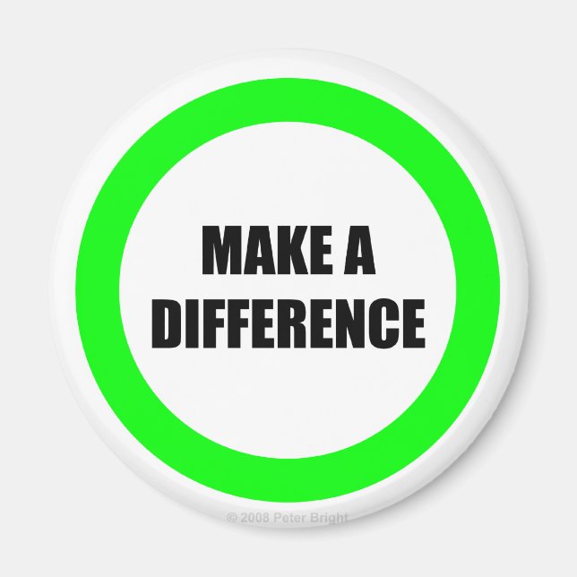 Imã Faça uma diferença - ímã (Frente)