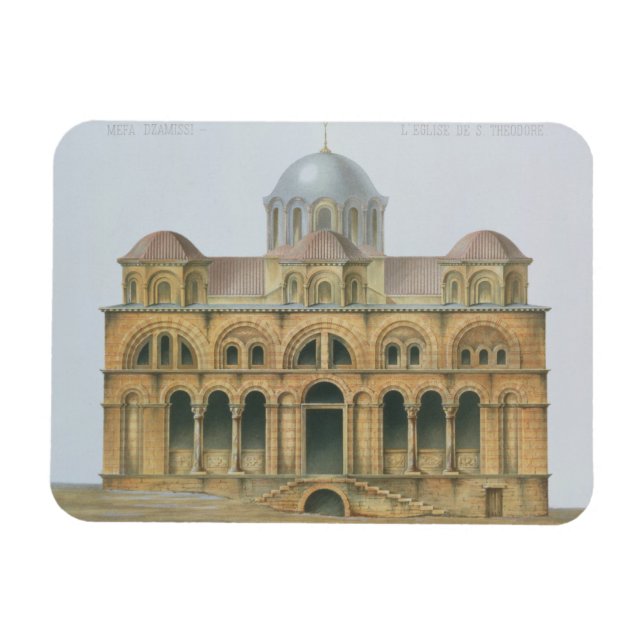 Ímã Facade de Mefa Dzamissi, a Igreja das Ruas. (Horizontal)