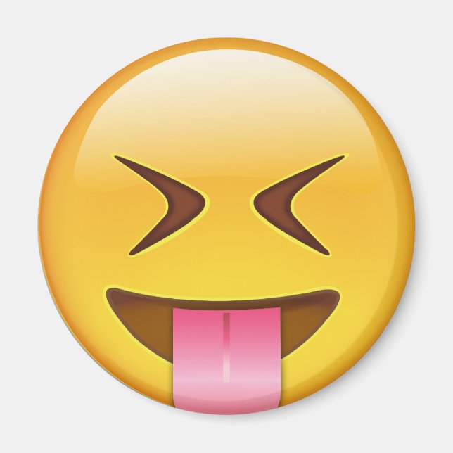 Imã Face Com A Língua Presa E Olhos Bem Fechados (Frente)