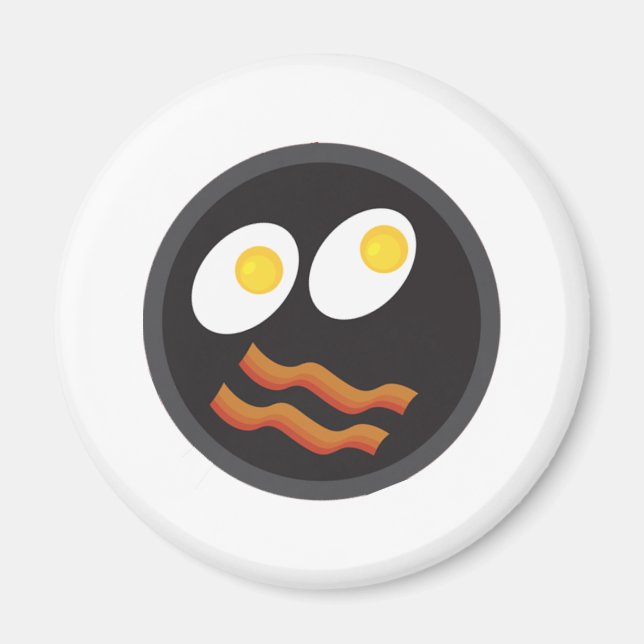 Imã face de bacon e ovos (Frente)