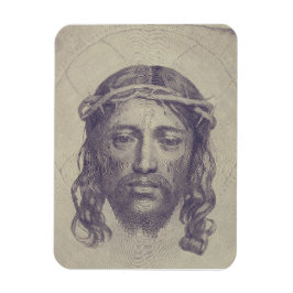 Ímã Face de Cristo na Rua. O Véu Sagrado de Veronica