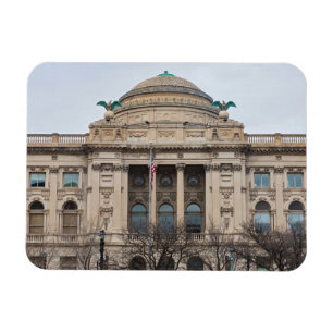 Ímã fachada da histórica biblioteca pública milwaukee