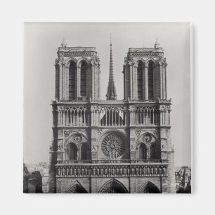 Imã Fachada de Notre-Dame, Paris, final do século XIX