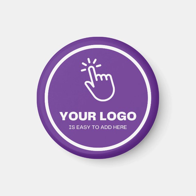 Imã Fácil Carregamento de Logotipo Personalizado Mínim (Frente)