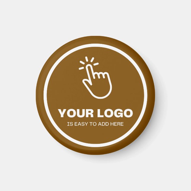 Imã Fácil carregar seu logotipo mínimo personalizado m (Frente)