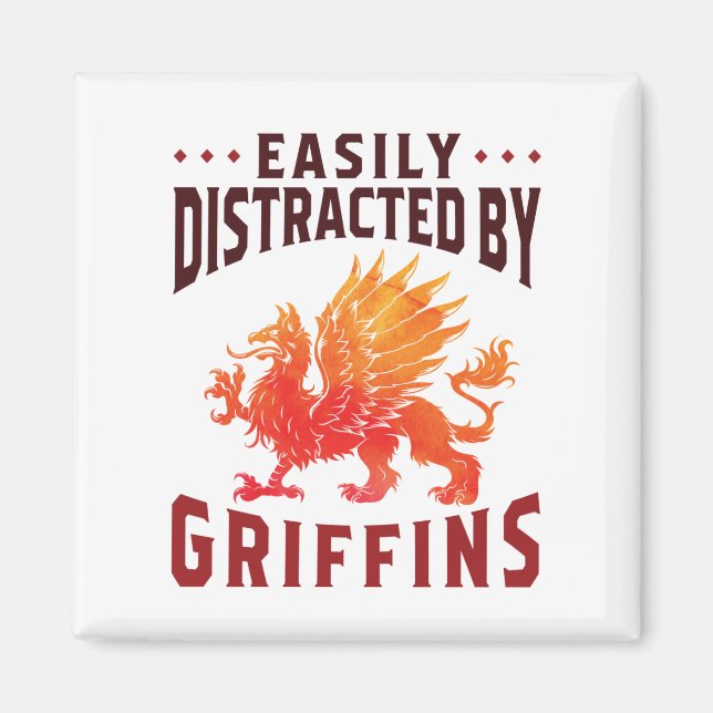 Imã Fácil distração por Griffins Legal Fantasy Lover (Frente)