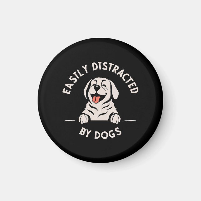 Imã Facilmente distraído por cães (Frente)