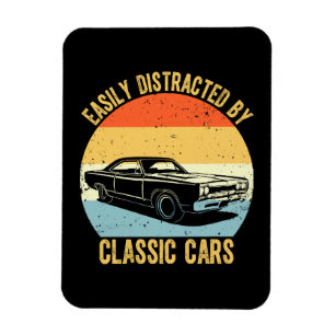 Ímã Facilmente Distraído Por Carros Clássicos