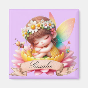 Imã Fada Adormecida Sonhos Doces Florais Caprichosos F