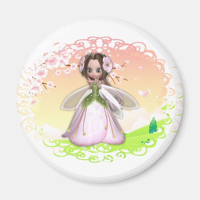Imã Fada de Flor Design 2 (Frente)