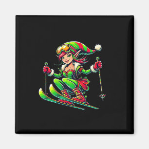 Imã Fada de Natal - Esqui de Snowboard de Natal