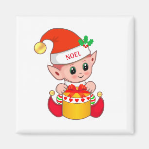 Imã Fada de Natal fofo e alegre